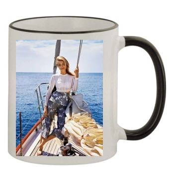 Cameron Diaz 11oz Colored Rim & Handle Mug