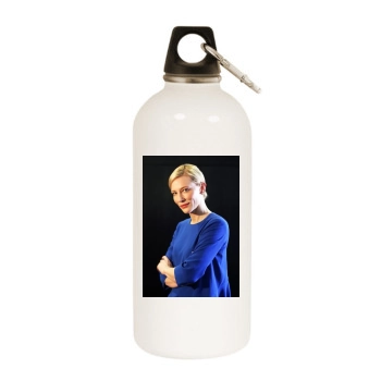 Cate Blanchett White Water Bottle With Carabiner