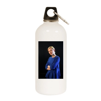 Cate Blanchett White Water Bottle With Carabiner