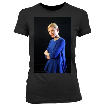 Cate Blanchett Women's Junior Cut Crewneck T-Shirt