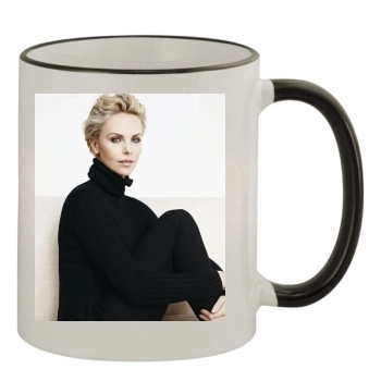 Charlize Theron 11oz Colored Rim & Handle Mug