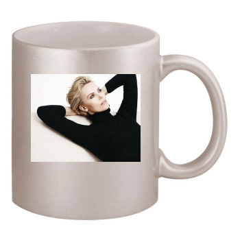 Charlize Theron 11oz Metallic Silver Mug