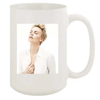 Charlize Theron 15oz White Mug