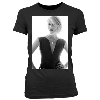 Claire Danes Women's Junior Cut Crewneck T-Shirt