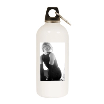 Claire Danes White Water Bottle With Carabiner