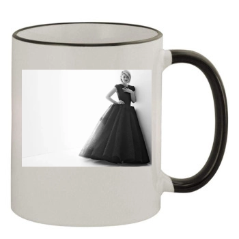 Claire Danes 11oz Colored Rim & Handle Mug