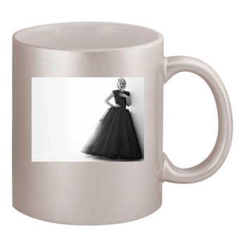 Claire Danes 11oz Metallic Silver Mug