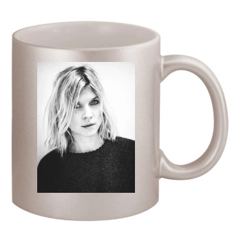 Clemence Poesy 11oz Metallic Silver Mug