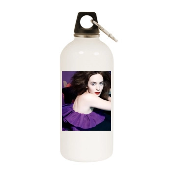 Emily Blunt White Water Bottle With Carabiner