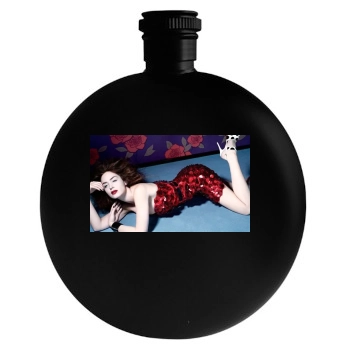 Emily Blunt Round Flask