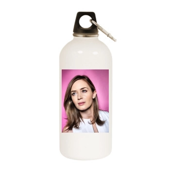 Emily Blunt White Water Bottle With Carabiner