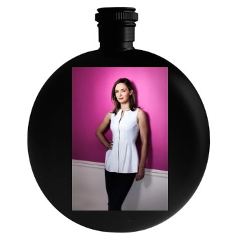 Emily Blunt Round Flask