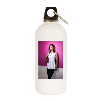 Emily Blunt White Water Bottle With Carabiner
