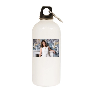 Emily Blunt White Water Bottle With Carabiner