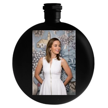 Emily Blunt Round Flask