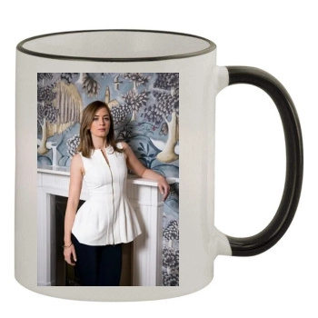 Emily Blunt 11oz Colored Rim & Handle Mug