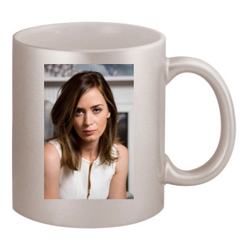 Emily Blunt 11oz Metallic Silver Mug