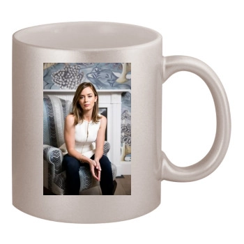 Emily Blunt 11oz Metallic Silver Mug