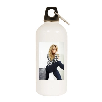 Jennifer Lopez White Water Bottle With Carabiner