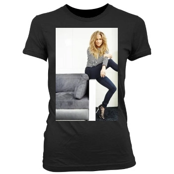 Jennifer Lopez Women's Junior Cut Crewneck T-Shirt