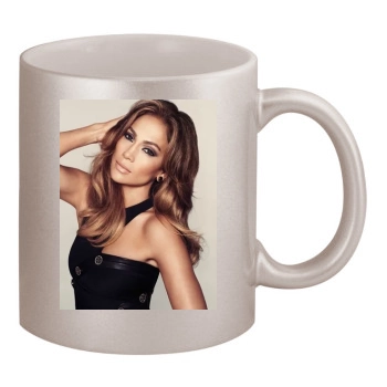 Jennifer Lopez 11oz Metallic Silver Mug