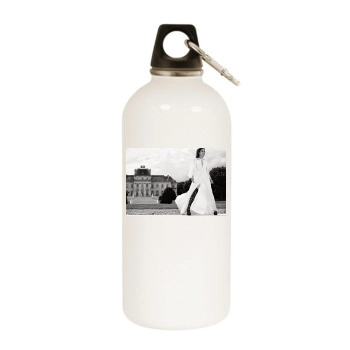 Jennifer Lopez White Water Bottle With Carabiner