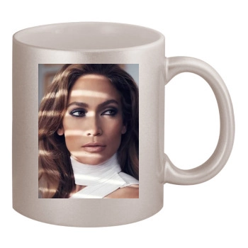 Jennifer Lopez 11oz Metallic Silver Mug