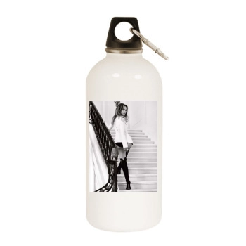 Jennifer Lopez White Water Bottle With Carabiner