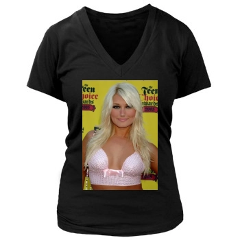 Brooke Hogan Women's Deep V-Neck TShirt