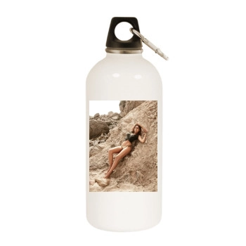 Jessica Alba White Water Bottle With Carabiner