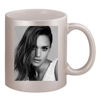 Jessica Alba 11oz Metallic Silver Mug