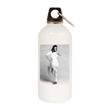 Jessica Alba White Water Bottle With Carabiner