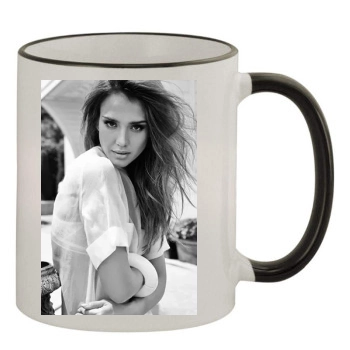 Jessica Alba 11oz Colored Rim & Handle Mug