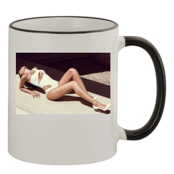 Jessica Alba 11oz Colored Rim & Handle Mug