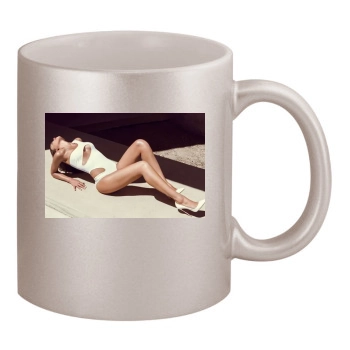 Jessica Alba 11oz Metallic Silver Mug