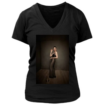 Julianna Margulies Women's Deep V-Neck TShirt