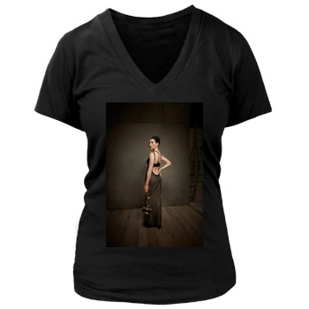 Julianna Margulies Women's Deep V-Neck TShirt