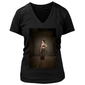 Julianna Margulies Women's Deep V-Neck TShirt