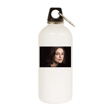 Keira Knightley White Water Bottle With Carabiner