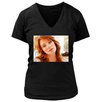 Bryce Dallas Howard Women's Deep V-Neck TShirt