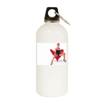 Busy Philipps White Water Bottle With Carabiner