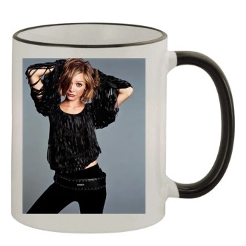 Calista Flockhart 11oz Colored Rim & Handle Mug