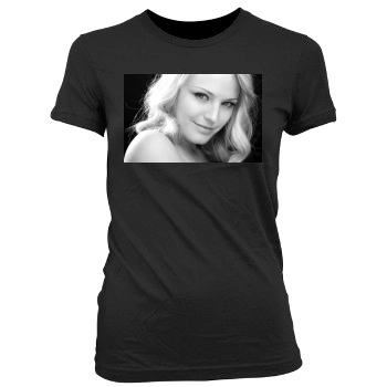 Malin Akerman Women's Junior Cut Crewneck T-Shirt