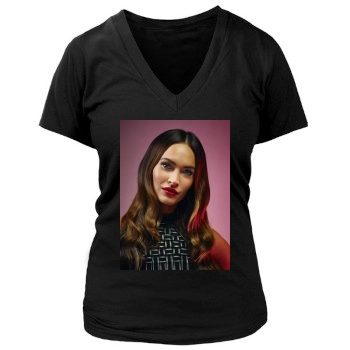 Megan Fox Women's Deep V-Neck TShirt