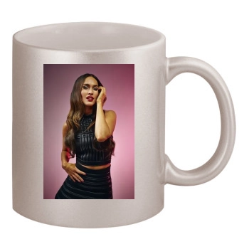 Megan Fox 11oz Metallic Silver Mug