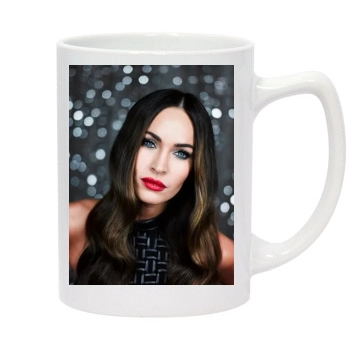 Megan Fox 14oz White Statesman Mug