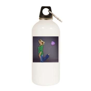 Cameron Diaz White Water Bottle With Carabiner