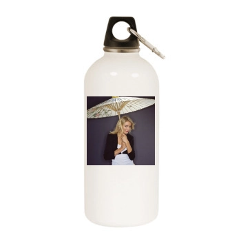 Cameron Diaz White Water Bottle With Carabiner