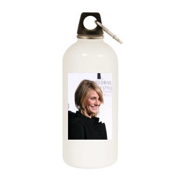 Cameron Diaz White Water Bottle With Carabiner