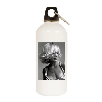 Cameron Diaz White Water Bottle With Carabiner